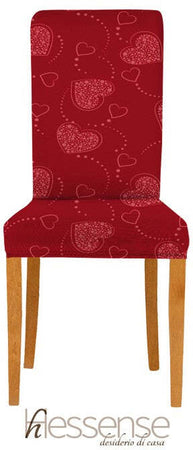 Coppia Coprisedia Con Schienale Elasticizzato Brio Hessense Linea Cuori
