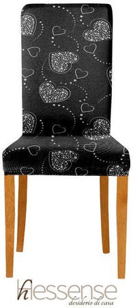Coppia Coprisedia Con Schienale Elasticizzato Brio Hessense Linea Cuori