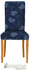 Coppia Coprisedia Con Schienale Elasticizzato Brio Hessense Linea Cuori