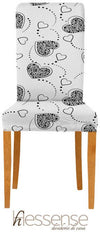 Coppia Coprisedia Con Schienale Elasticizzato Brio Hessense Linea Cuori