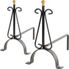 Coppia di Alari poggia legna per camino 40 x 15 x h 35 cm in ferro battuto Fai da te/Caminetti e accessori/Accessori per caminetto/Culle portalegna La Zappa - Altamura, Commerciovirtuoso.it