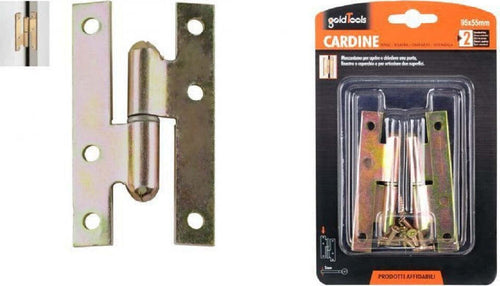 Coppia Di Cerniere Cerniera A H Cardine Per Porta Finestra 95x55x2mm Viti 91157 Fai da te/Ferramenta/Ferramenta e serrature per porte/Cardini Trade Shop italia - Napoli, Commerciovirtuoso.it
