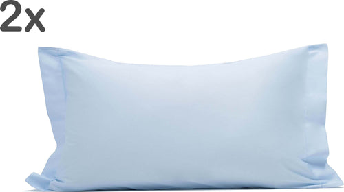 Coppia Di Federe A 2 Volani In Raso Di Puro Cotone Azzurro Set Federe 2 Pz. Federa Tinta Unita In Raso 100% Made In Italy Casa e cucina/Tessili per la casa/Biancheria da letto/Lenzuola e federe/Federe Vanita di raso - Sesto San Giovanni, Commerciovirtuoso.it