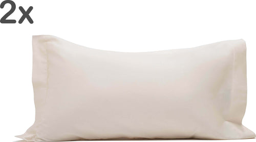 Coppia Di Federe A 2 Volani In Raso Di Puro Cotone Panna Set Federe 2 Pz. Federa Tinta Unita In Raso 100% Made In Italy Casa e cucina/Tessili per la casa/Biancheria da letto/Lenzuola e federe/Federe Vanita di raso - Sesto San Giovanni, Commerciovirtuoso.it