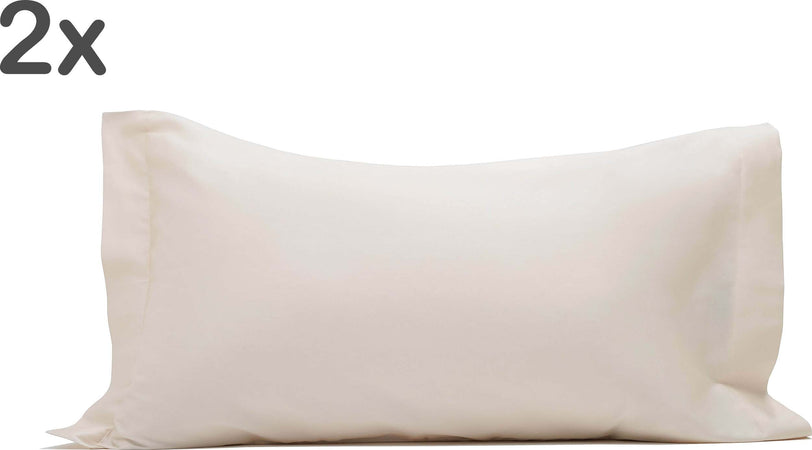 Coppia Di Federe A 2 Volani In Raso Di Puro Cotone Panna Set Federe 2 Pz. Federa Tinta Unita In Raso 100% Made In Italy Casa e cucina/Tessili per la casa/Biancheria da letto/Lenzuola e federe/Federe Vanita di raso - Sesto San Giovanni, Commerciovirtuoso.it