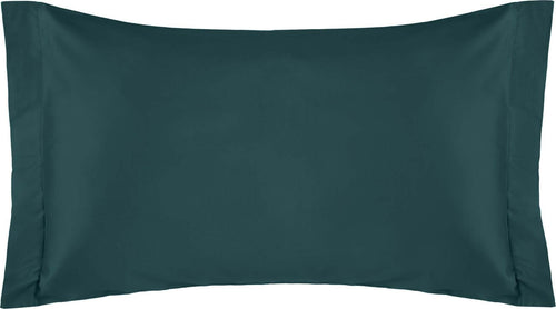 Coppia di federe a 2 volani  in Raso di puro cotone Verde Smeraldo Casa e cucina/Tessili per la casa/Biancheria da letto/Lenzuola e federe/Federe Vanita di raso - Sesto San Giovanni, Commerciovirtuoso.it