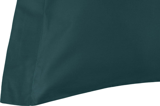 Coppia di federe a 2 volani  in Raso di puro cotone Verde Smeraldo Casa e cucina/Tessili per la casa/Biancheria da letto/Lenzuola e federe/Federe Vanita di raso - Sesto San Giovanni, Commerciovirtuoso.it