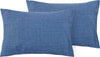 Coppia Di Federe In Puro Lino Stone Washed Bluette Casa e cucina/Tessili per la casa/Biancheria da letto/Lenzuola e federe/Federe Vanita di raso - Sesto San Giovanni, Commerciovirtuoso.it
