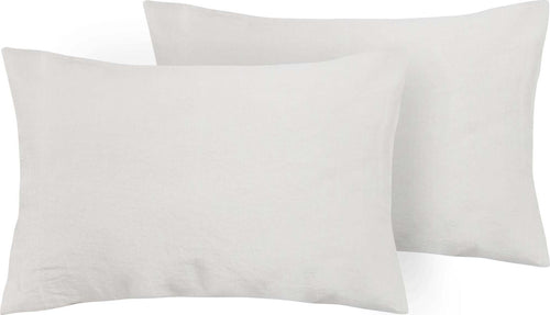 Coppia Di Federe In Puro Lino Stone Washed Grigio Perla Casa e cucina/Tessili per la casa/Biancheria da letto/Lenzuola e federe/Federe Vanita di raso - Sesto San Giovanni, Commerciovirtuoso.it