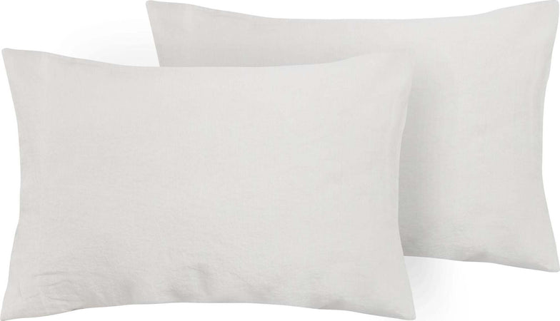 Coppia Di Federe In Puro Lino Stone Washed Grigio Perla Casa e cucina/Tessili per la casa/Biancheria da letto/Lenzuola e federe/Federe Vanita di raso - Sesto San Giovanni, Commerciovirtuoso.it