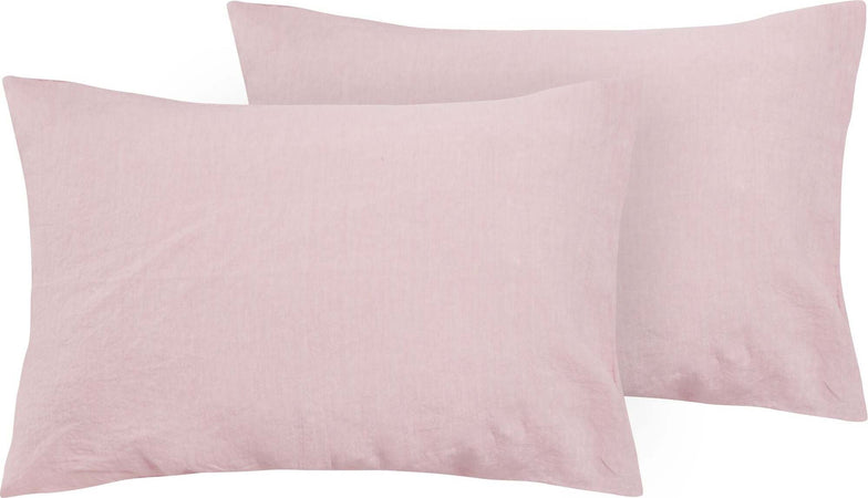 Coppia Di Federe In Puro Lino Stone Washed Rosa Perla Casa e cucina/Tessili per la casa/Biancheria da letto/Lenzuola e federe/Federe Vanita di raso - Sesto San Giovanni, Commerciovirtuoso.it