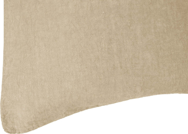 Coppia Di Federe in Puro Lino Stone Washed Sabbia Casa e cucina/Tessili per la casa/Biancheria da letto/Lenzuola e federe/Federe Vanita di raso - Sesto San Giovanni, Commerciovirtuoso.it