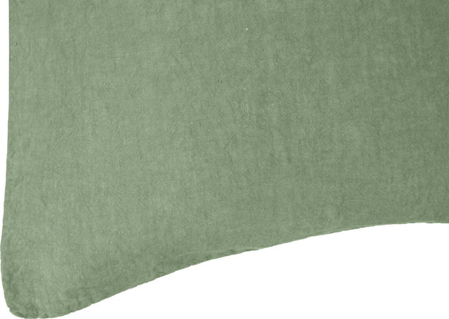 Coppia Di Federe in Puro Lino Stone Washed Verde Oliva Casa e cucina/Tessili per la casa/Biancheria da letto/Lenzuola e federe/Federe Vanita di raso - Sesto San Giovanni, Commerciovirtuoso.it