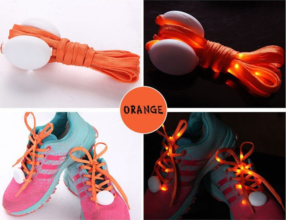 COPPIA DI LACCI PIATTI PER SCARPE COLORATI CON LUCI A LED STRINGHE SNEAKER  Trade Shop italia - Napoli, Commerciovirtuoso.it