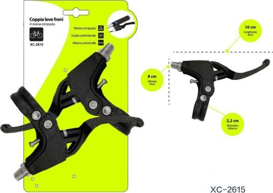 Coppia-Di-Leve-Freni-In-Resina-Per-Bicicletta-Bici-Attacco-Universale-Xc-2615