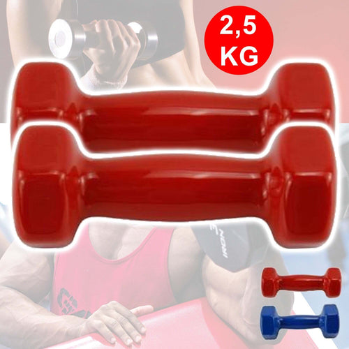 Coppia Di Manubri In Vinile Da 2,5 Kg Ognuno Manubri Pesi Palestra Fitness Sport Pesi Palestra Trade Shop italia - Napoli, Commerciovirtuoso.it