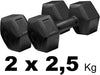 Coppia-Di-Manubri-In-Vinile-Da-2,5kg-Ognuno-Manubri-Pesi-Palestra-Fitness-Sport