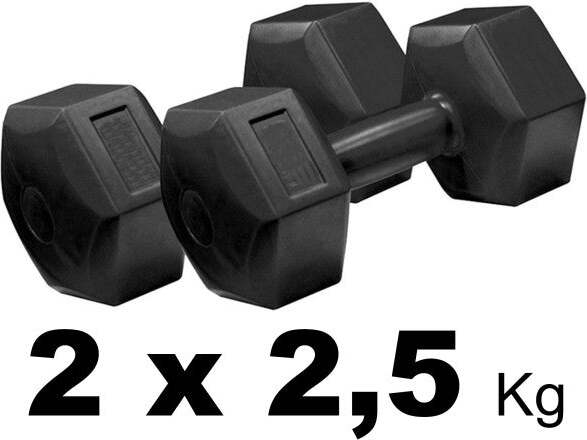 Coppia-Di-Manubri-In-Vinile-Da-2,5kg-Ognuno-Manubri-Pesi-Palestra-Fitness-Sport