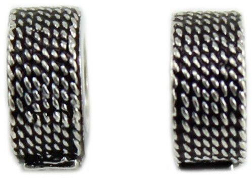 Coppia di stopper in argento per bracciale componibile Sinnus Filu e Trama