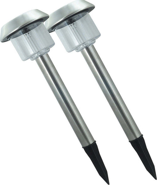 Coppia Faretto Faro Led Giardino Led Picchetto Pannello Energia Solare Illuminazione/Illuminazione per esterni/Luci per sentieri Trade Shop italia - Napoli, Commerciovirtuoso.it