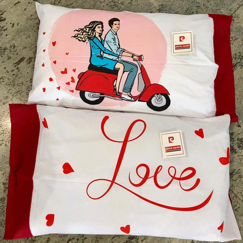 Coppia-Federe-Cuscino-Pierre-Cardin-in-Stampa-Digitale-Vespa