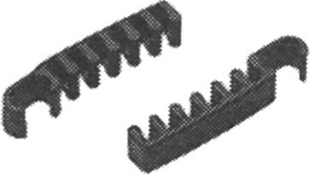 Coppia ganci di unione per sedute serie Dado - regolabile - nero - Unisit Casa e cucina/Arredamento/Studio/Sedie per sala d'attesa Eurocartuccia - Pavullo, Commerciovirtuoso.it