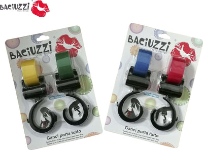 Coppia Ganci Furbi Baciuzzi per passeggino Prima infanzia/Passeggini carrozzine e accessori/Accessori e parti di ricambio/Ganci per passeggini La Casa Del Bebè - Napoli, Commerciovirtuoso.it