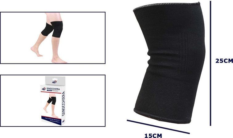 Coppia Ginocchiere Fascia Elastica Anallergica Lavabile Fitness Sport Color Nero Salute e cura della persona/Prodotti e apparecchiature mediche/Supporti imbracature e sollevatori/Supporti per gambe e piedi/Ginocchiere Trade Shop italia - Napoli, Commerciovirtuoso.it