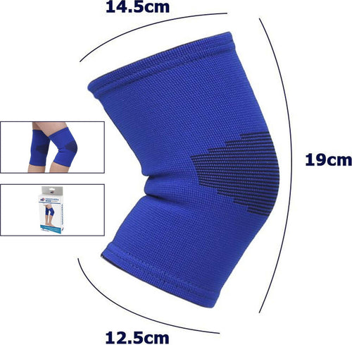 Coppia Ginocchiere Fascia Elastica Anallergica Lavabile Per Bambini Blu Tg. M Tutori Ortopedici Trade Shop italia - Napoli, Commerciovirtuoso.it