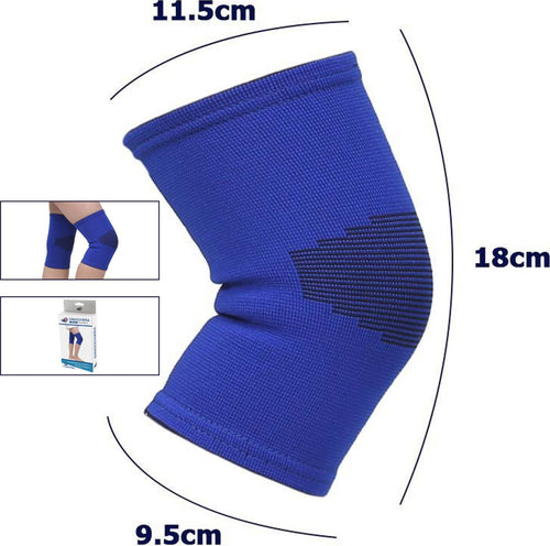 Coppia Ginocchiere Fascia Elastica Anallergica Lavabile Per Bambini Blu Tg. S Tutori Ortopedici Trade Shop italia - Napoli, Commerciovirtuoso.it