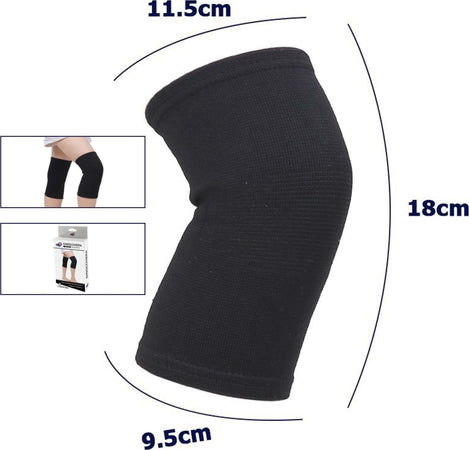 Coppia Ginocchiere Fascia Elastica Anallergica Lavabile Per Bambini Nero Tg. S Tutori Ortopedici Trade Shop italia - Napoli, Commerciovirtuoso.it