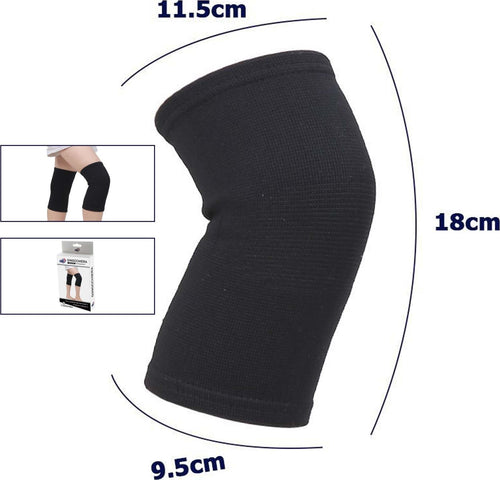 Coppia Ginocchiere Fascia Elastica Anallergica Lavabile Per Bambini Nero Tg. S Tutori Ortopedici Trade Shop italia - Napoli, Commerciovirtuoso.it