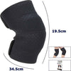 Coppia-Ginocchiere-Fascia-Tutore-Anallergica-Lavabile-Per-Bambini-Colore-Nero-S