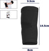 Coppia-Gomitiera-Fascia-Elastica-Supporto-Per-Gomito-Anallergico-Bambini-Nero