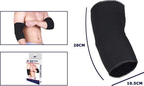 Coppia Gomitiera Fascia Elastica Supporto Per Gomito Sport Anallergico Nero Tutori Ortopedici Trade Shop italia - Napoli, Commerciovirtuoso.it