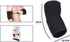 Coppia-Gomitiera-Fascia-Elastica-Supporto-Per-Gomito-Sport-Anallergico-Nero