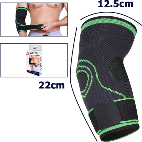 Coppia Gomitiera Fascia Elastica Supporto Per Gomito Sport Anallergico Verde Tutori Ortopedici Trade Shop italia - Napoli, Commerciovirtuoso.it