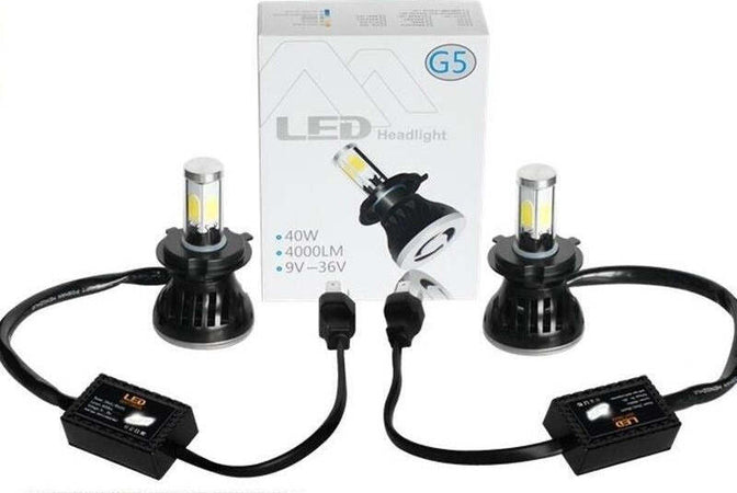 COPPIA LAMPADE LED FARI RICAMBIO KIT H4 6000K G5 4000 LUMEN KIT CANBUS 40W Auto e Moto/Parti per auto/Luci lampadine e indicatori/Lampadine/Lampadine per esterno Trade Shop italia - Napoli, Commerciovirtuoso.it