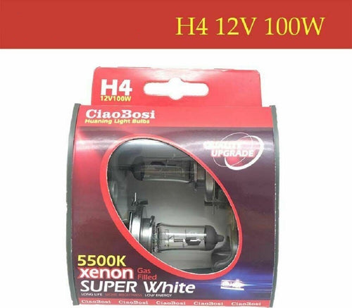 Coppia Lampadine Lampade Auto Moto Xenon H4 12v 100 Watt 5500k C-6282 Auto e Moto/Parti per auto/Luci lampadine e indicatori/Lampadine/Lampadine per esterno Trade Shop italia - Napoli, Commerciovirtuoso.it