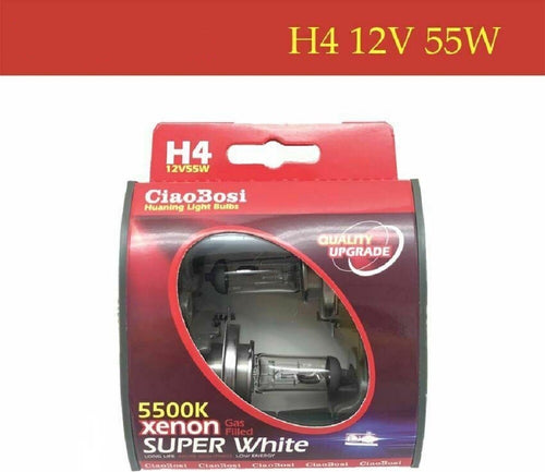 Coppia Lampadine Lampade Auto Moto Xenon H4 12v 55 Watt 5500k C-186282 Auto e Moto/Parti per auto/Luci lampadine e indicatori/Lampadine/Lampadine per esterno Trade Shop italia - Napoli, Commerciovirtuoso.it