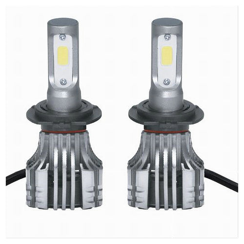 Coppia Lampadine Led H7 Auto Luce Bianca 6500k 12000lm Attacco 40w Maxtech T2-h7