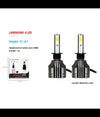 Coppia Lampadine Led H7 Auto Luce Bianca 6500k 12000lm Attacco 40w Maxtech T2-h7