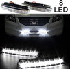 Coppia luci diurne auto 8 led bianchi E4 waterproof DC 12V 0,5W kit fanali Auto e Moto/Parti per auto/Luci lampadine e indicatori/Lampadine/Lampadine per esterno Trade Shop italia - Napoli, Commerciovirtuoso.it