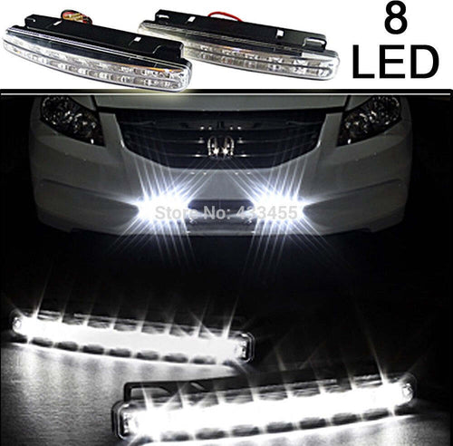 Coppia luci diurne auto 8 led bianchi E4 waterproof DC 12V 0,5W kit fanali Auto e Moto/Parti per auto/Luci lampadine e indicatori/Lampadine/Lampadine per esterno Trade Shop italia - Napoli, Commerciovirtuoso.it