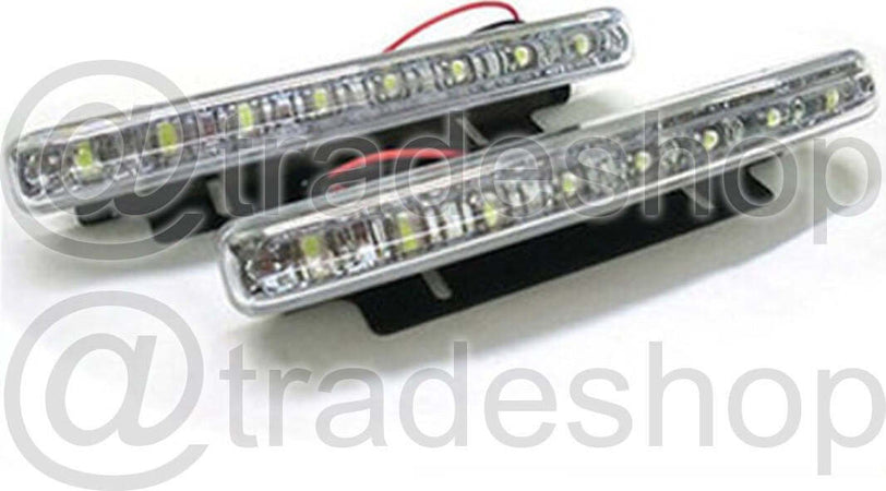 Coppia luci diurne auto 8 led bianchi E4 waterproof DC 12V 0,5W kit fanali Auto e Moto/Parti per auto/Luci lampadine e indicatori/Lampadine/Lampadine per esterno Trade Shop italia - Napoli, Commerciovirtuoso.it