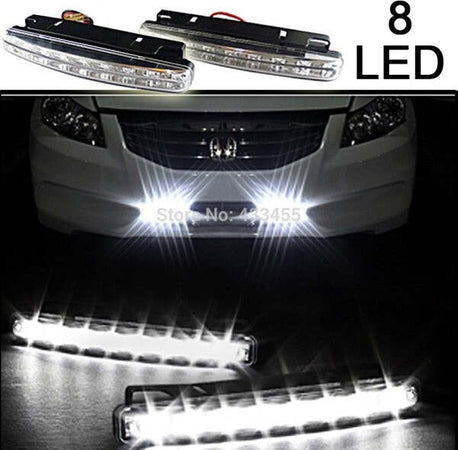 Coppia Luci Diurne Auto 8 Led Bianchi E4 Waterproof Dc 12v 0,5w Kit Fanali Auto e Moto/Parti per auto/Luci lampadine e indicatori/Lampadine/Lampadine per esterno Trade Shop italia - Napoli, Commerciovirtuoso.it