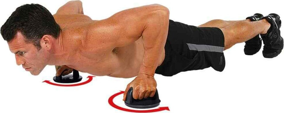 Coppia Maniglie Rotanti Da Palestra Per Flessioni Nere Push Up Pettorali Spalle Attrezzi per Esercizi Trade Shop italia - Napoli, Commerciovirtuoso.it
