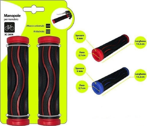 Coppia Manopole Per Manubrio Sterzo Bici Bicicletta Universale Con Onde Xc-2604 Sport e Tempo Libero > Ciclismo > Ricambi per Bici > Sport Trade Shop italia - Napoli, Commerciovirtuoso.it