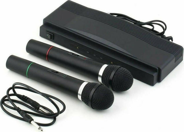 Coppia microfoni wireless senza filo con base ricevitore wifi Elettronica/Audio e video portatile/Accessori/Accessori per registratori vocali/Microfoni esterni TradeKard - Acerra, Commerciovirtuoso.it