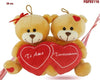 Coppia-Orsetti-Con-Doppio-Cuore-20cm-Peluche-Laccetti-Regalo-San-Valentino-93116